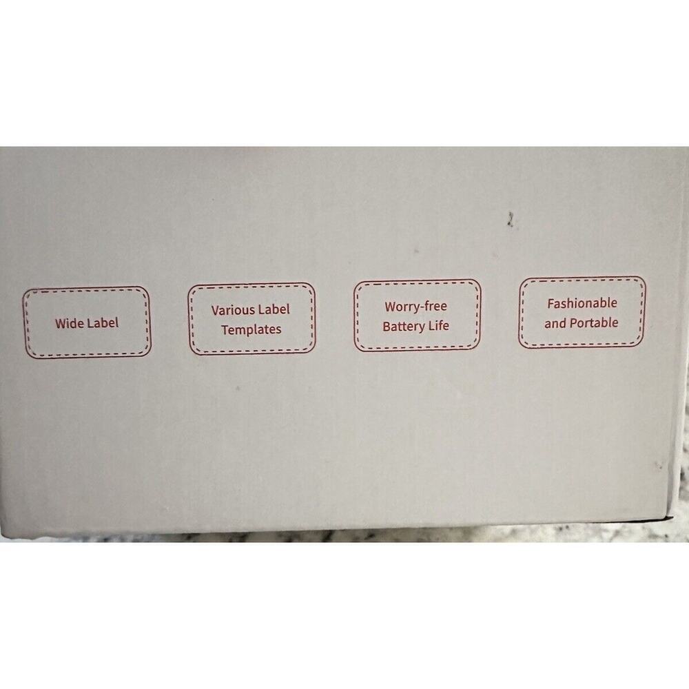 M220 Label Maker Bluetooth Sticker Machine Barcode Label Printe - Picture 4 of 6